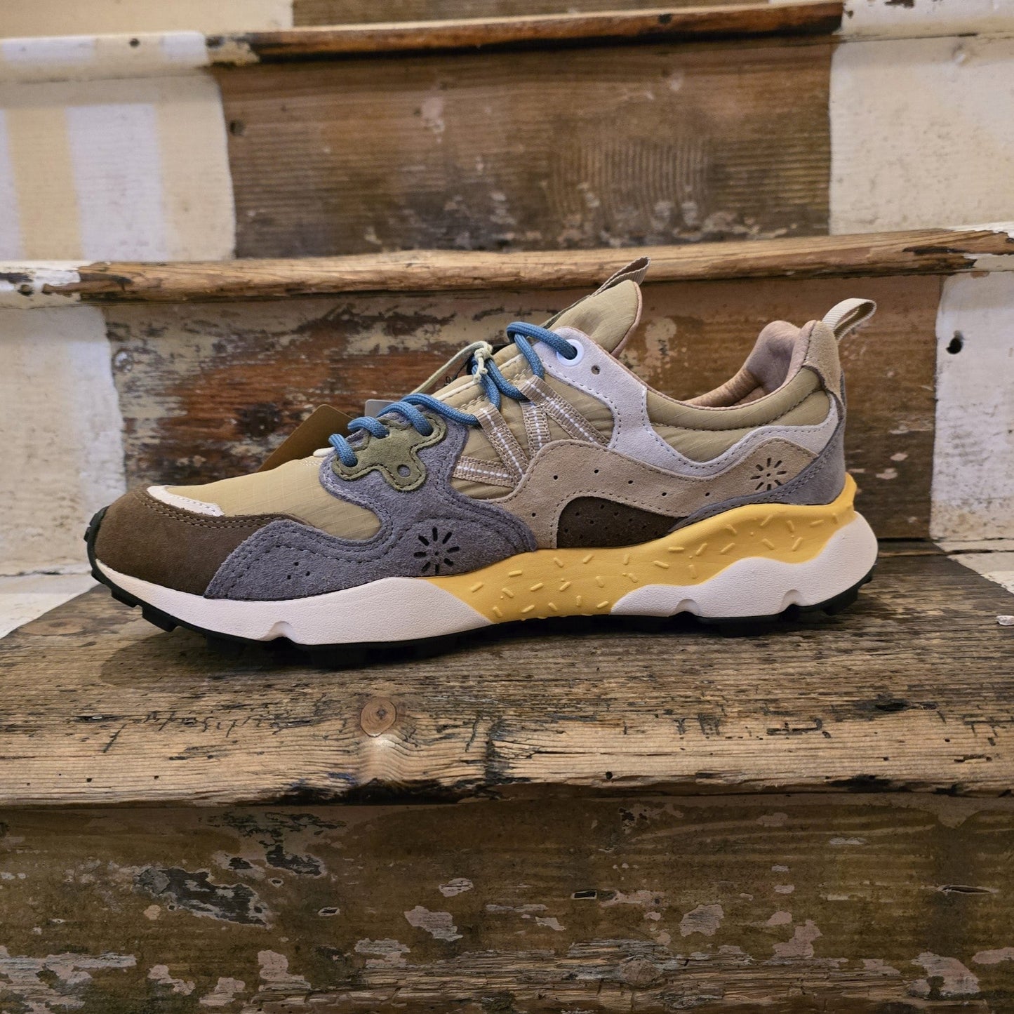 Flower Mountain - Yamano 3 - Suede/ Nylon Ripstop - Brown/Grey