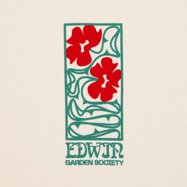 EDWIN - Garden Society Sweat - White