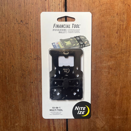 Nite Ize - Financial Tool ®- RFID Blocking Wallet- Black - FMTR-01-R7