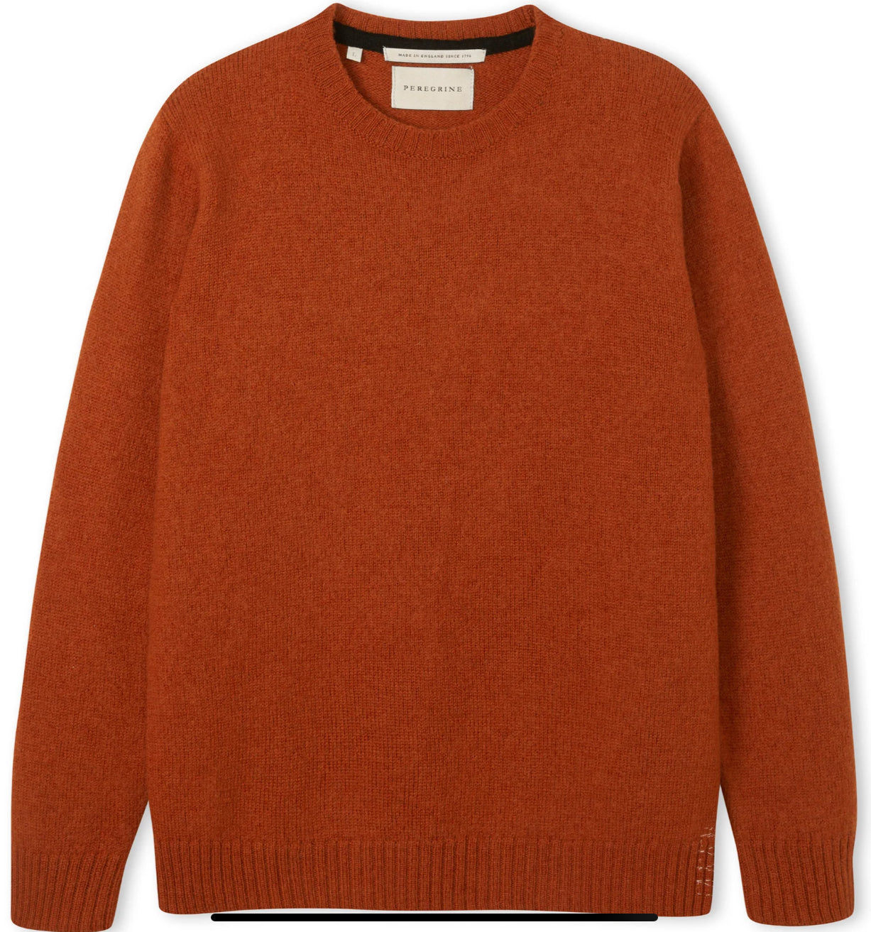 Brown sweater on a white background