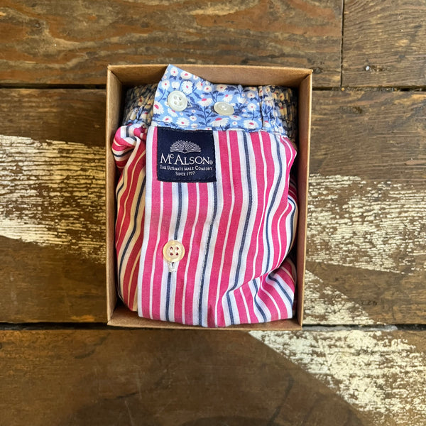 McAlson - Boxer Shorts - Striped Pink - M4847