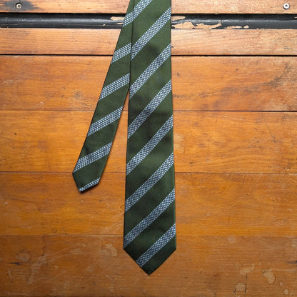 Regent - Woven Silk Tie - Lawn Green with Motorbike Tread