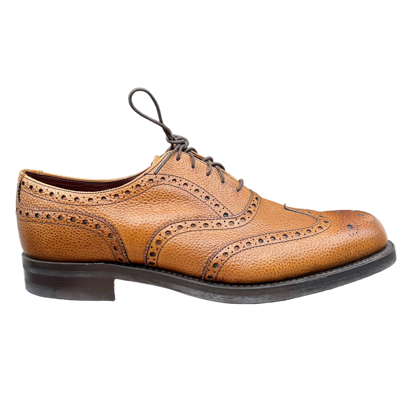 Regent - 'Denman II' Oxford Brogue - Almond Grain Leather