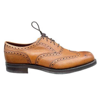 Regent - 'Denman II' Oxford Brogue - Almond Grain Leather