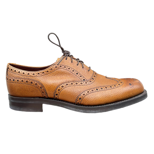 Regent - 'Denman II' Oxford Brogue - Almond Grain Leather