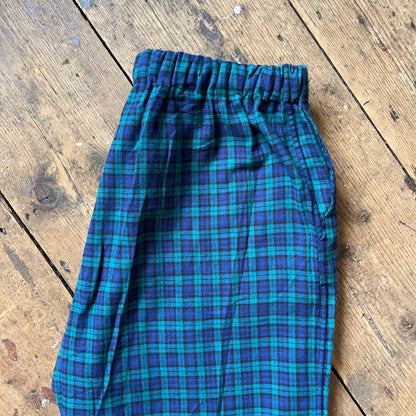 Regent - Lounge Pants - Green/Navy Check - PJ