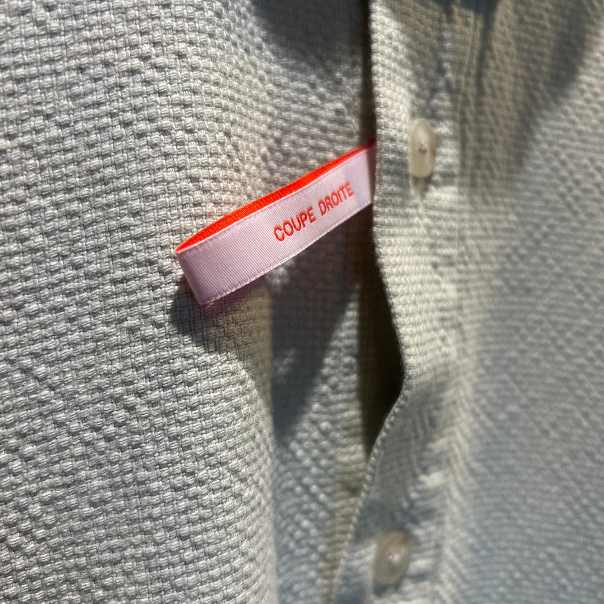 A tag on a shirt