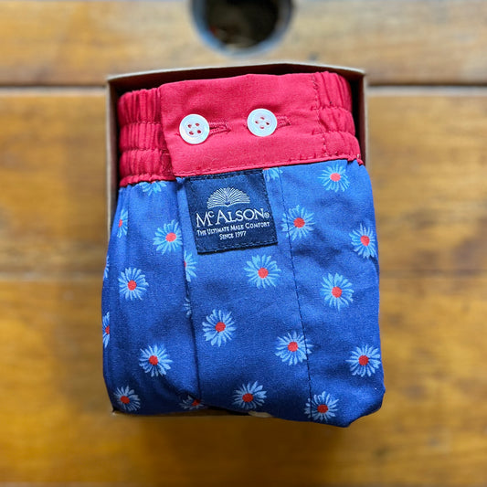 McAlson - Boxer Shorts - Blue Flower Print - M4967