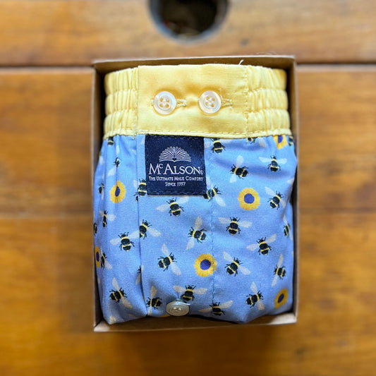 McAlson - Boxer Shorts - Sunflower & Bees - M4961