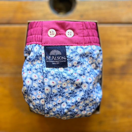 McAlson - Boxer Shorts - Steel Blue Floral - M4524