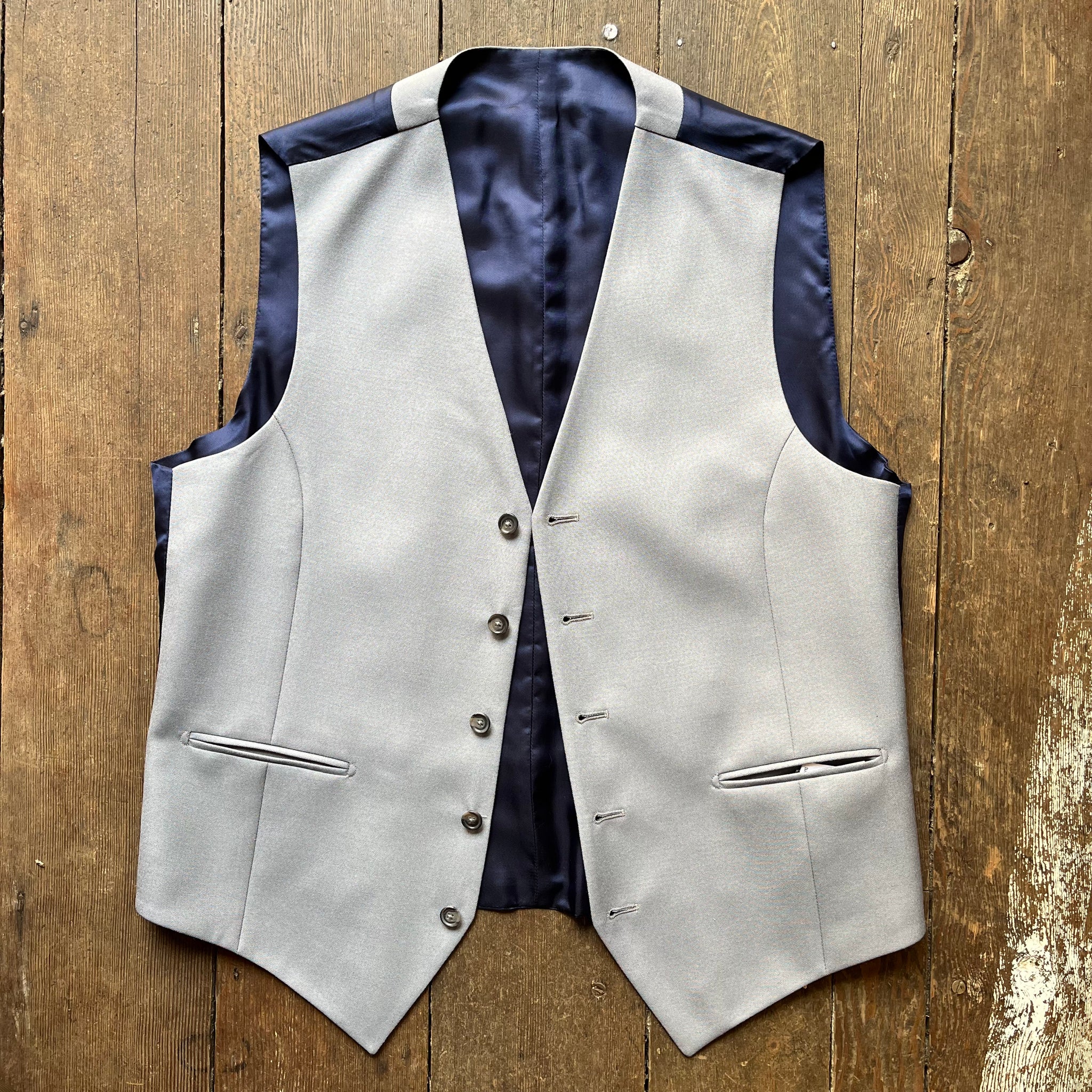 Regent Heritage Dove Waistcoat – Light Grey Wool - Regent Tailoring