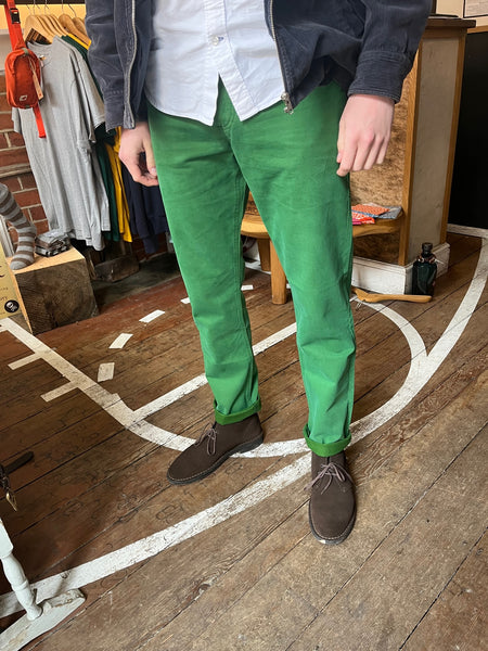 Regent - Jeans/chino – Green Forest - Cotton