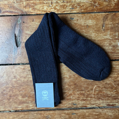 Navy padded sock sold at regent in salsibury, luxurious