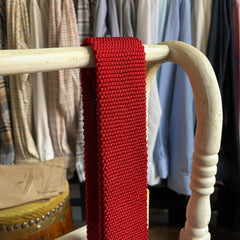 Regent - Knitted Silk Tie - Scarlet Red