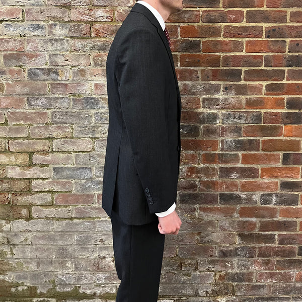 Regent - 'Benjamin' Suit - Charcoal Grey Pinhead Wool