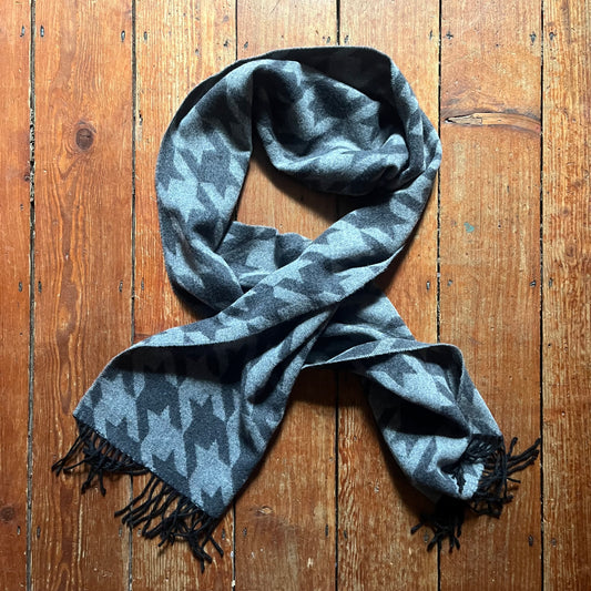 Regent - Houndstooth Scarf - Grey