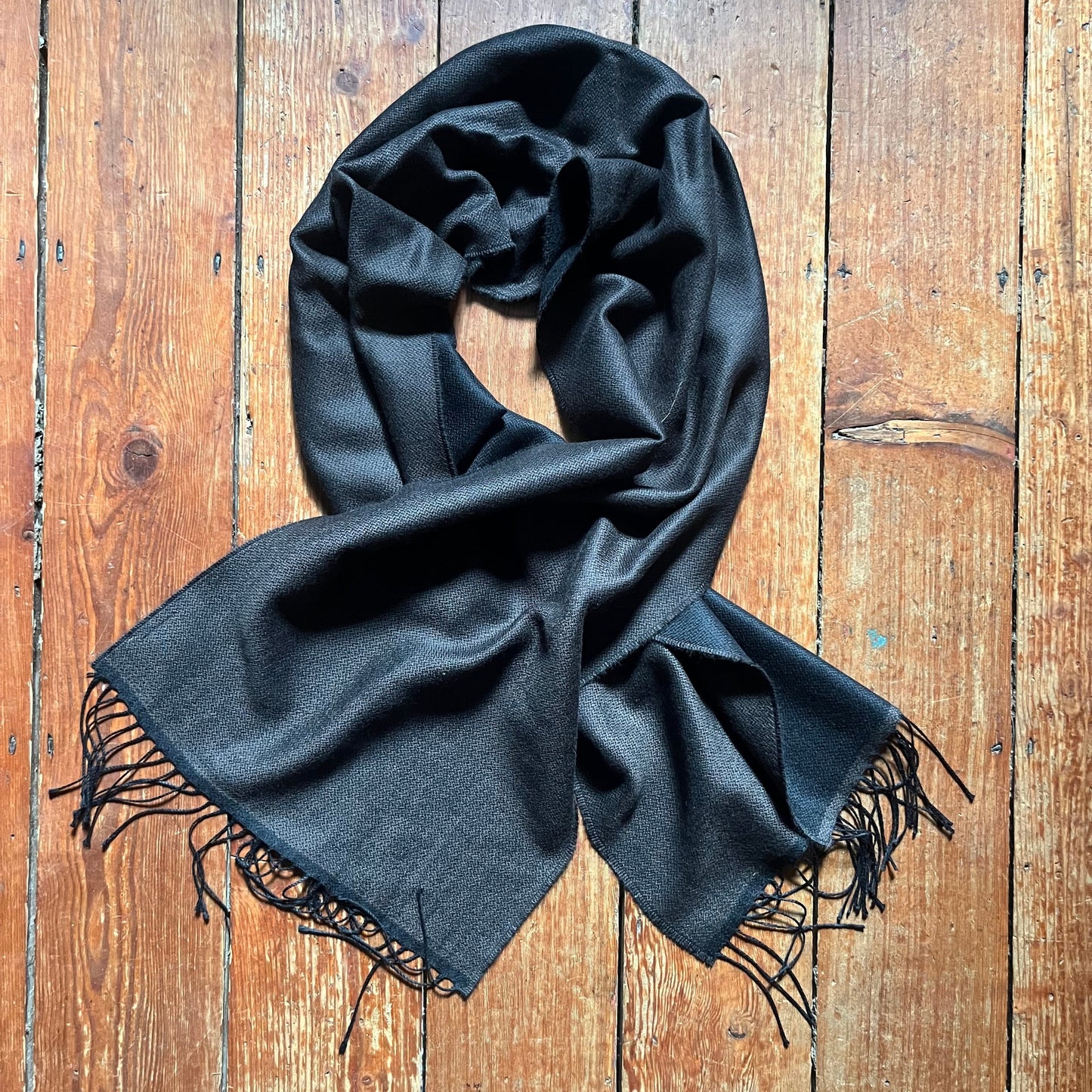 Regent - Two Sided Scarf - Brown/Black