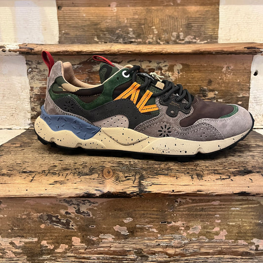 Flower Mountain - Yamano 3 Man Suede - Dark Grey/ Black