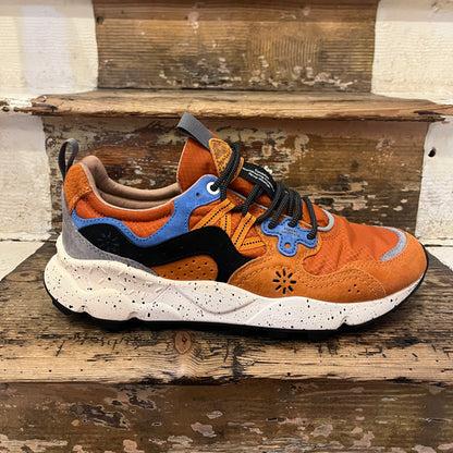 Flower Mountain - Yamano 3 Man Suede - Warm Coral/ Deep Blue/ Black