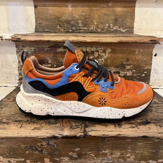 Flower Mountain - Yamano 3 Man Suede - Warm Coral/ Deep Blue/ Black