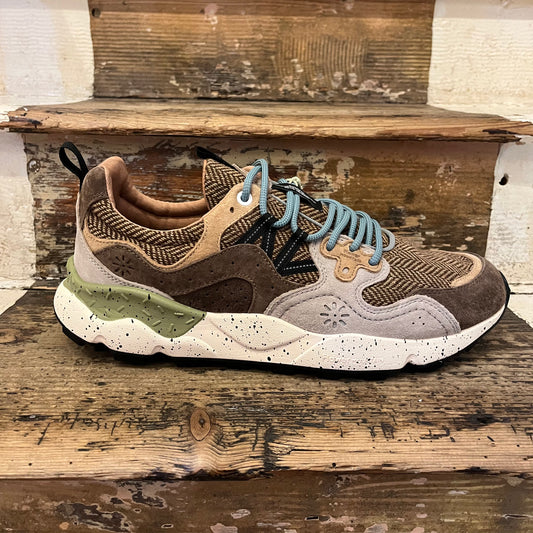 Flower Mountain - Yamano 3 Man Suede - Dark Grey/ Light Brown