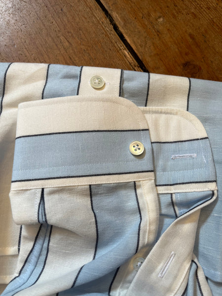 Regent Shirt - Rodders - Linen/Cotton - Stripe