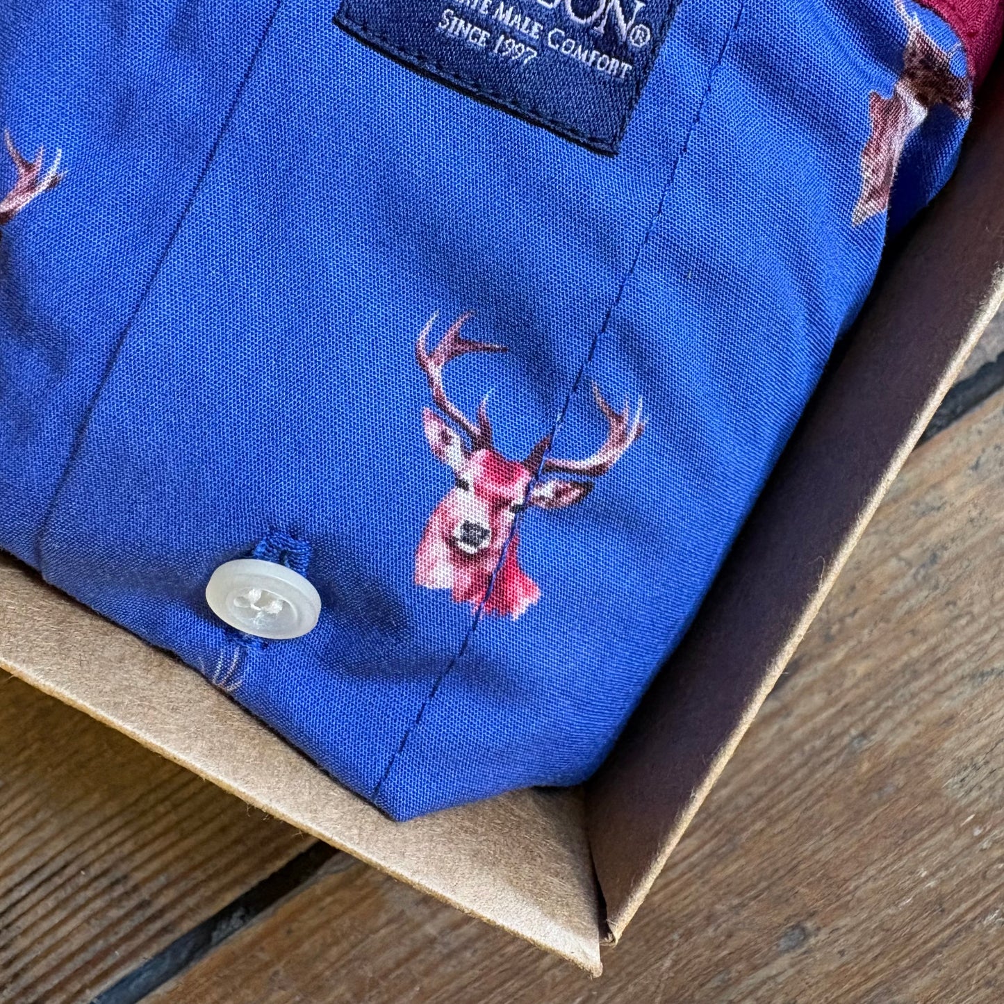 close up of stag mcalson shorts