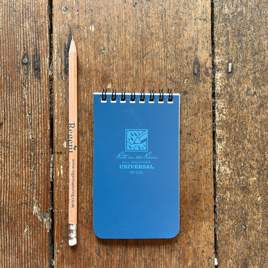 Rite in the Rain - All Weather Universal Notebook Spiral Bound 3" x 5" - Blue - No. 235