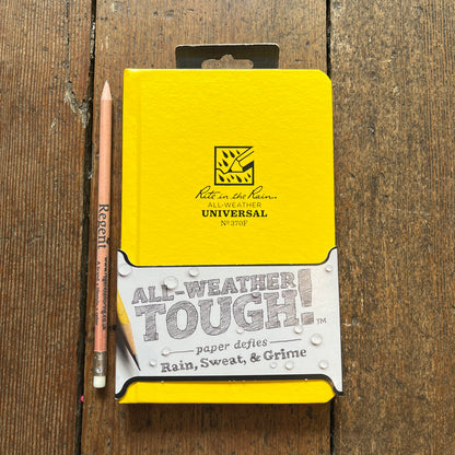 Rite in the Rain - All Weather Universal Notebook Hardcover 5" x 8" - Yellow - 370F