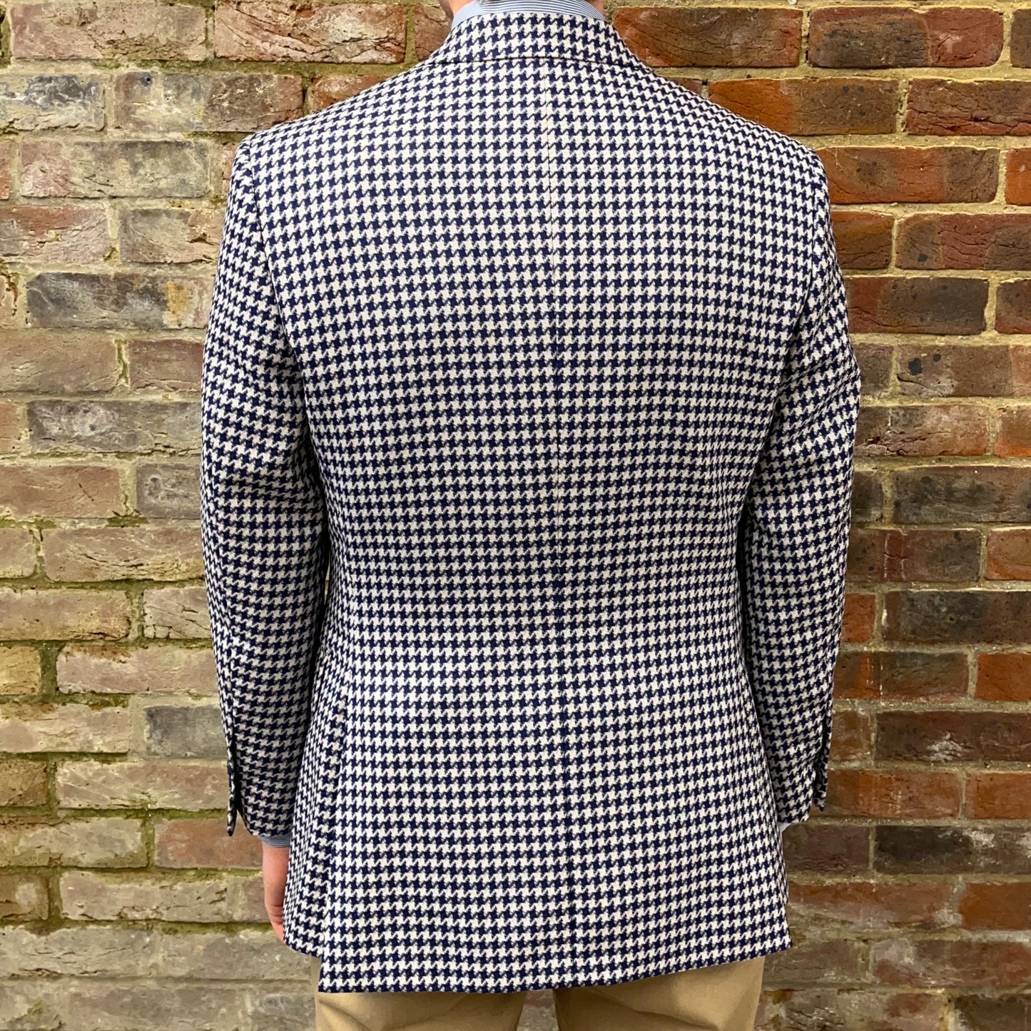 Regent - 'Tooth' - Blue Houndstooth Jacket - Two Button