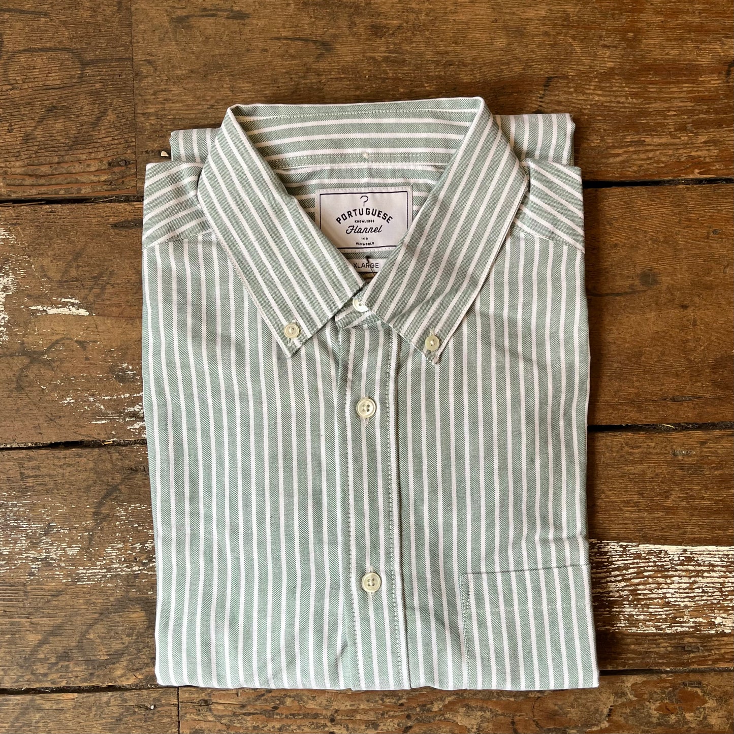 Portuguese Flannel - Belvista Stripe - Green