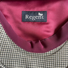Regent - Pocket Square - Wool - Navy with White Edging