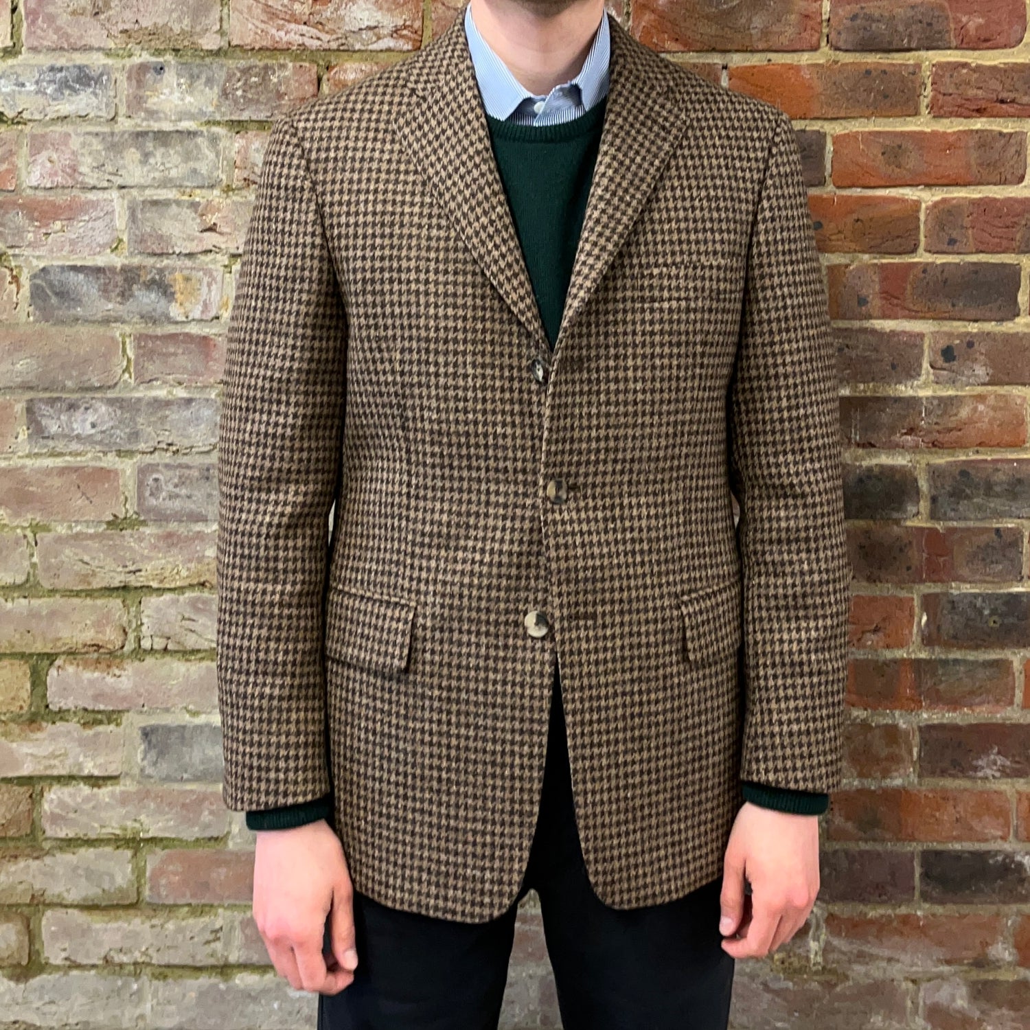 Regent Jacob Houndstooth three button jacket 