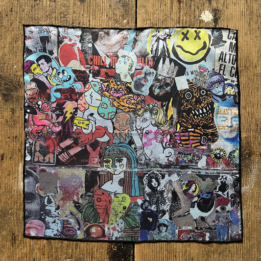 Regent - Silk Pocket Square - London Graffiti
