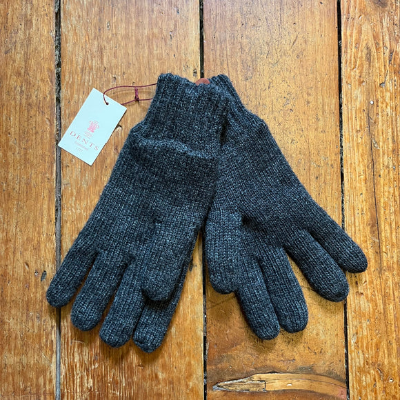 DENTS - Durham - Thinsulate-Lined Knitted Gloves - Charcoal