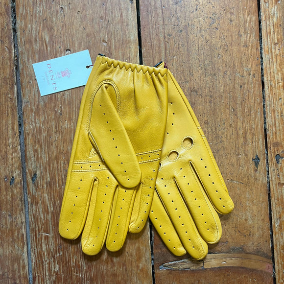 DENTS - Delta - Classic Leather Driving Gloves - Cork/Black
