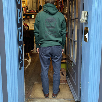 Regent Skull Hoodie - Racing green