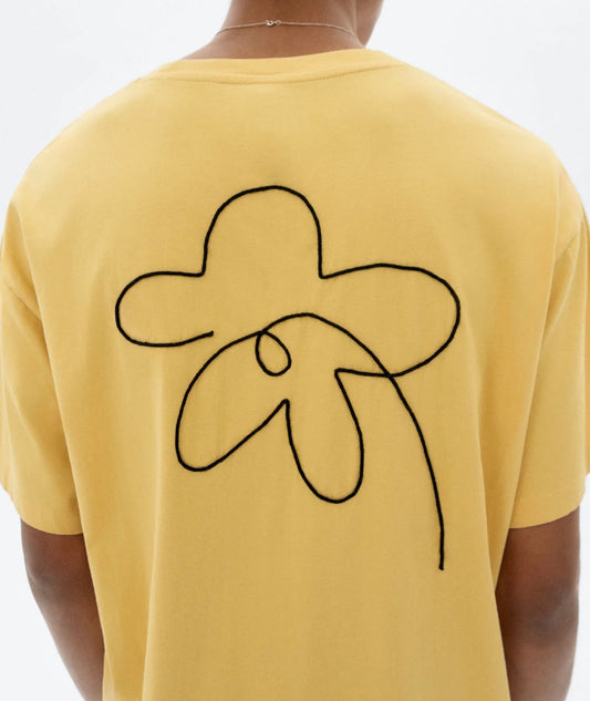 Thinking Mu - Flower Rope Sahara Sun Arron Tee - Yellow