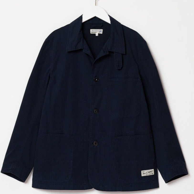 MERZ B. SCHWANEN - JKT02 - Unisex Jacket - Cotton Poplin - Navy