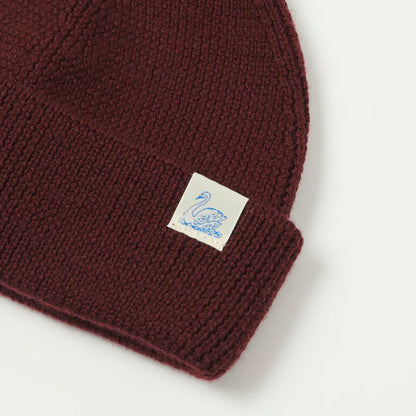 MERZ B. SCHWANEN - Watch Cap Beanie - Burgundy 506