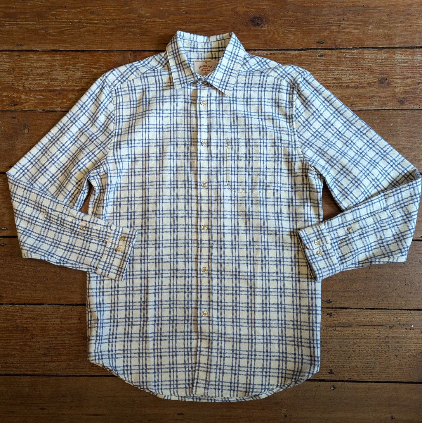 Portuguese Flannel - Jar Check Shirt - Blue