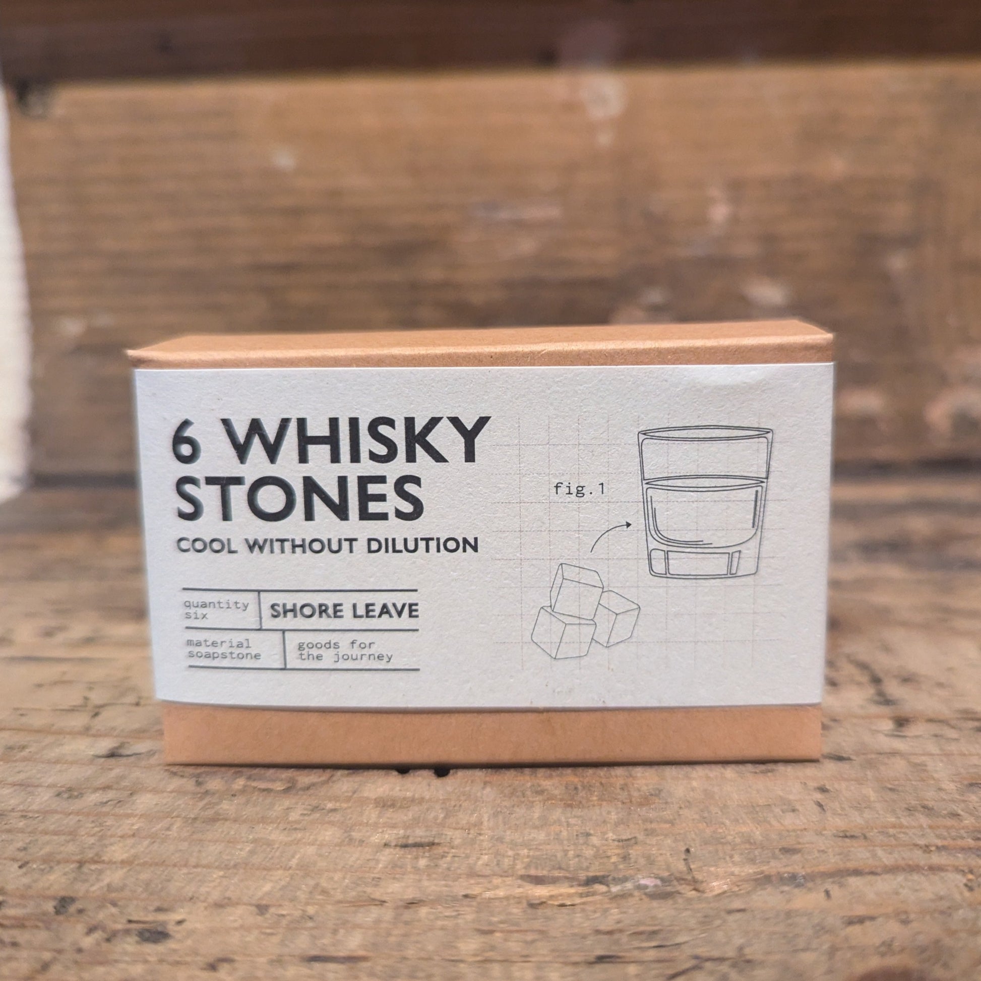 6 whisky stones in a box