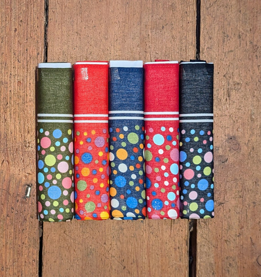 Regent - Cotton Hanky - Bandana Set of 5 - Multi Spot