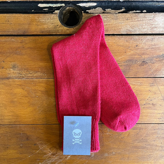Regent - Alpaca Wool Socks - Hoops - Red