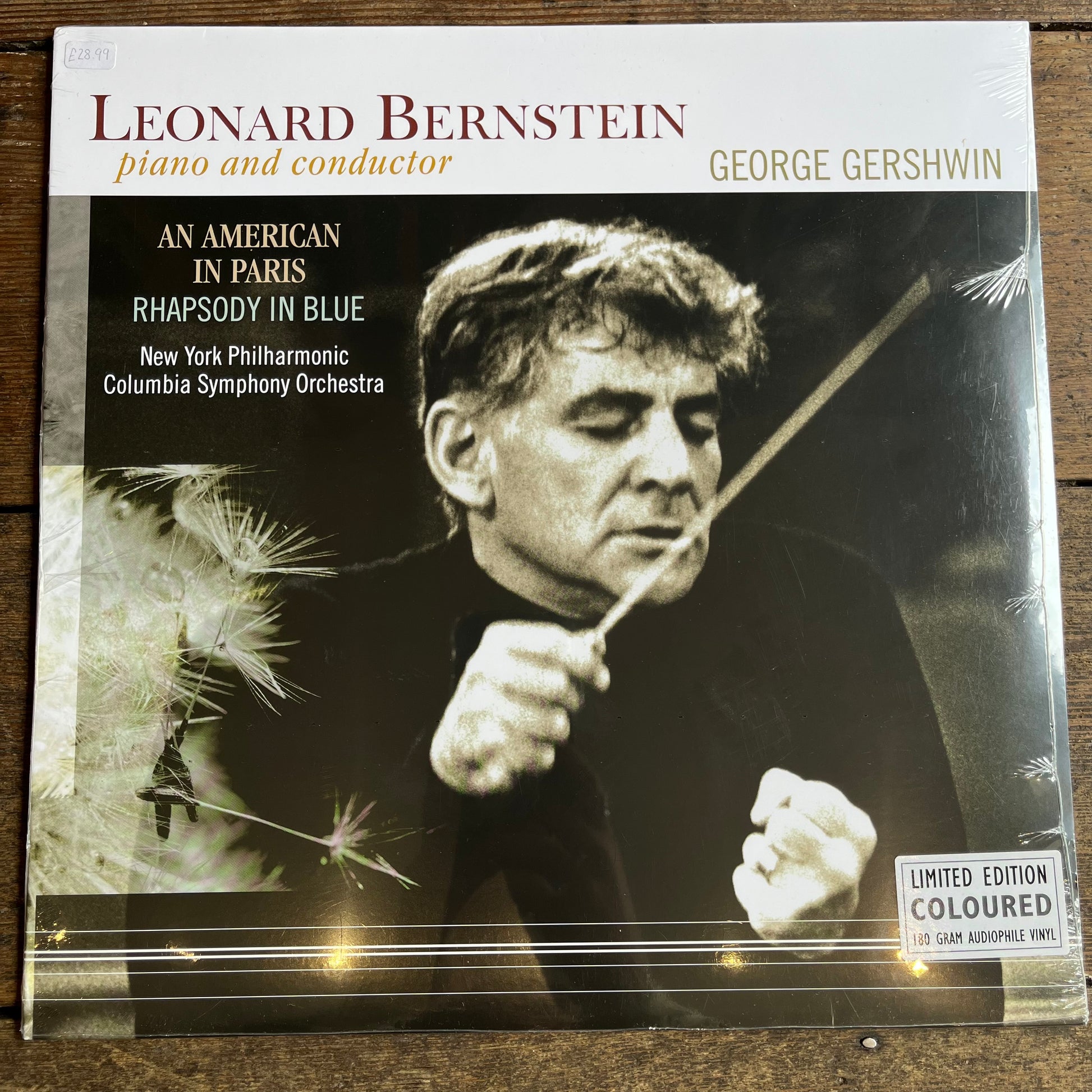 Limited edition album on wood background