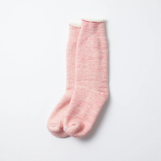ROTOTO -Double Face Crew Socks - Light Pink
