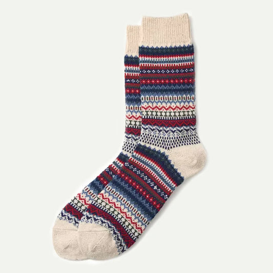 ROTOTO - Nordic Pattern Socks - Ivory