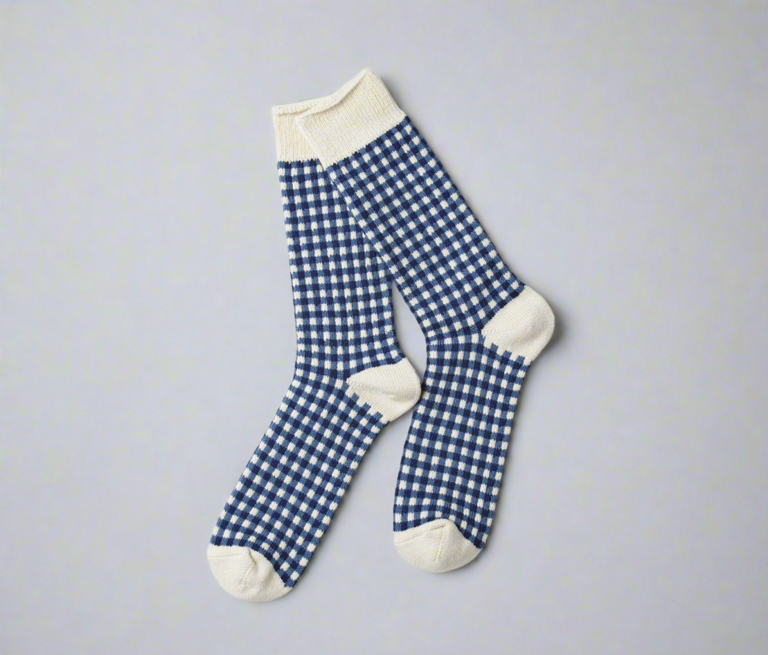 ROTOTO - Gingham Checked - Navy