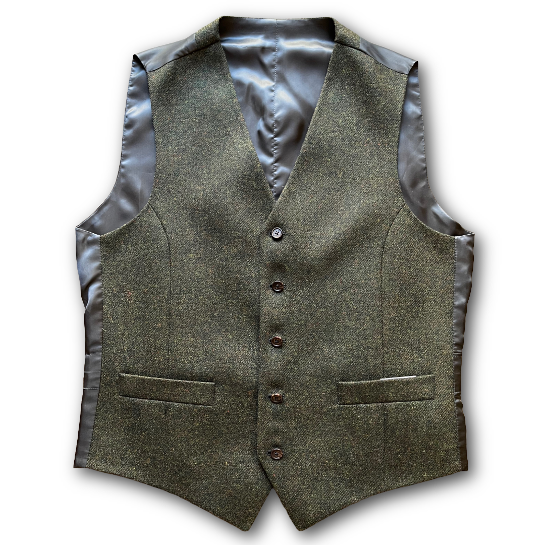 Regent - Hunter Waistcoat – Green Tweed