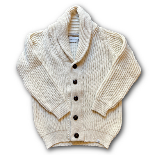 PEREGRINE - Wilkinson Cardigan  - British Wool - Ecru